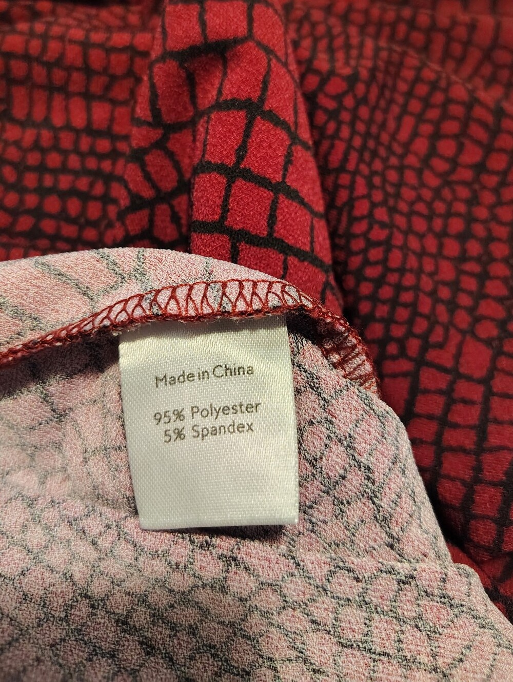 Anthropologie Cranberry Red Animal Print Faux Wrap Draped Midi Cocktail Dress - Picture 4 of 10